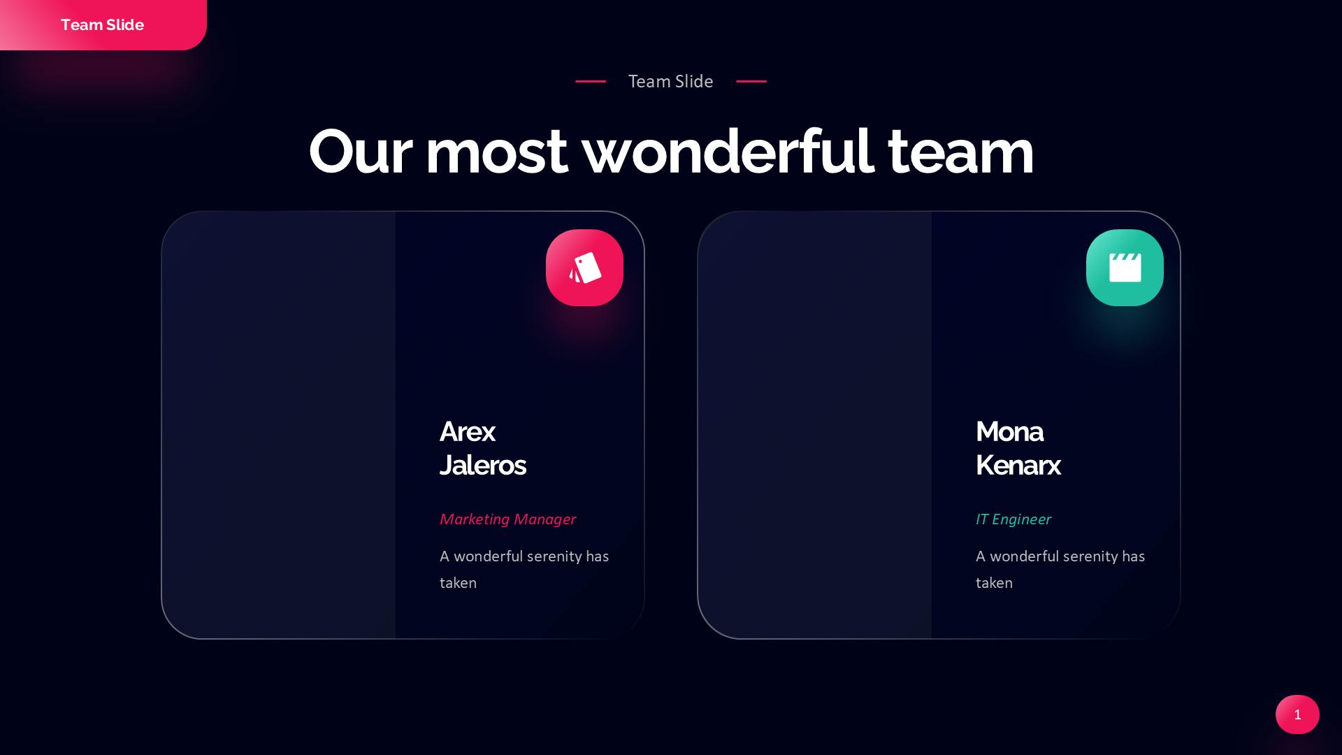 Team Slide Dark slide 1